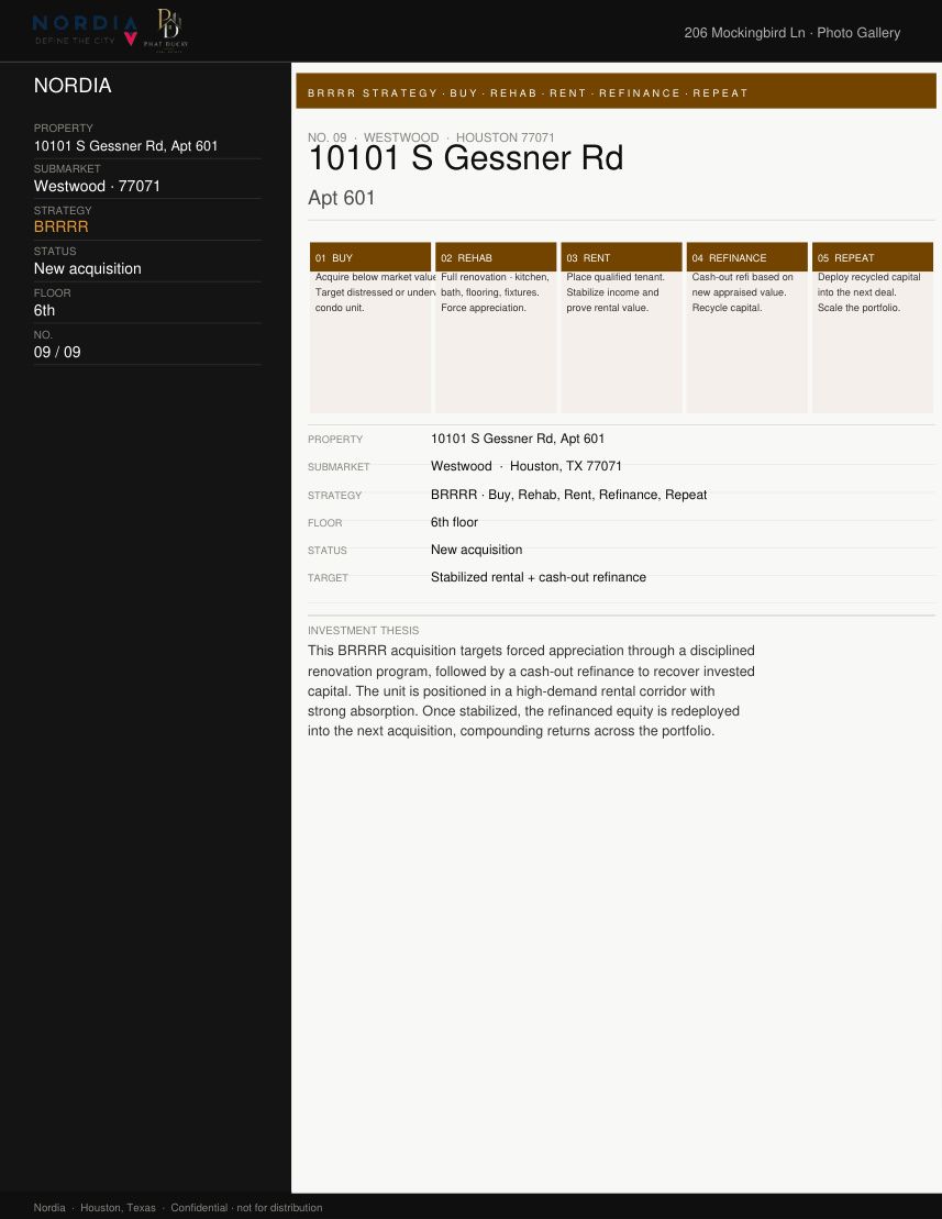 Gessner Road — The residence